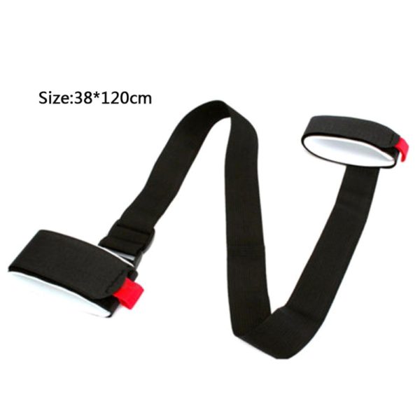 Nylon Skiing Bags Adjustable Skiing Pole Shoulder Hand Carrier Lash Handle Straps Porter Hook Loop Protecting For Ski Snowboard 6