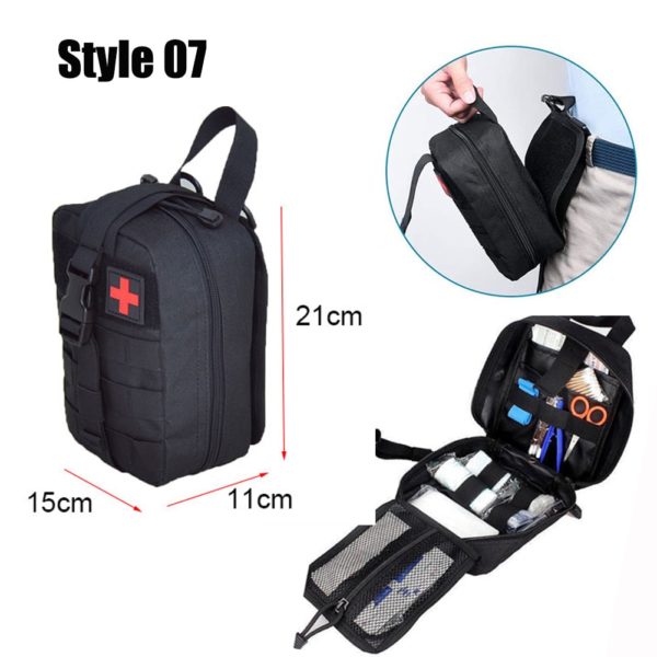 Military EDC Tactical Bag Waist Belt Pack Hunting Vest Emergency Tools Pack Outdoor Medical First Aid Kit Camping Survival Pouch 4