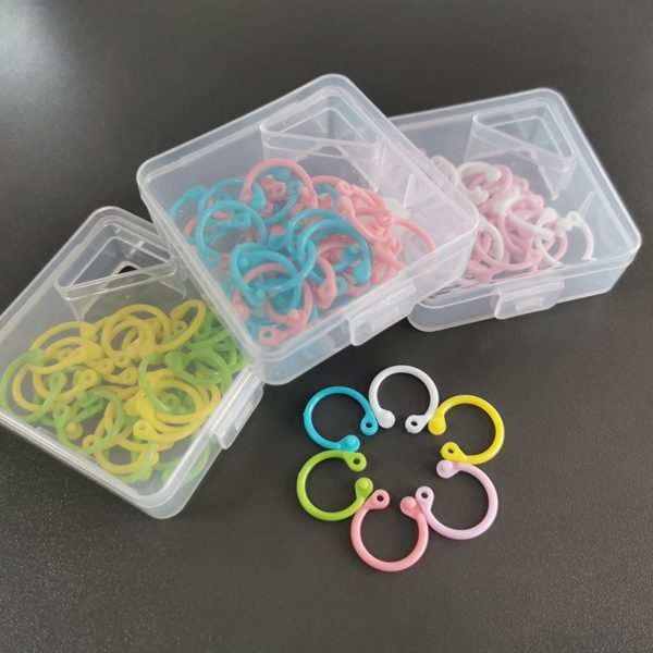 1 Box 30 Pcs Creative Plastic Multi-Function Circle Ring Office Binding Supplies Albums Loose-Leaf Colorful Book Binder Hoops 5