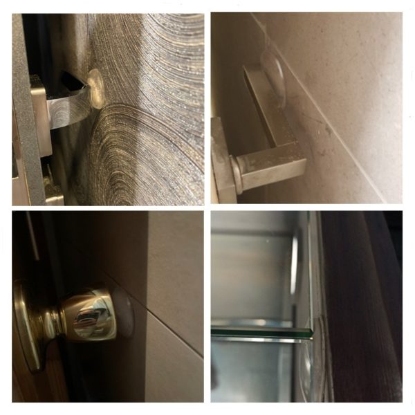 2022 Transparent Soft Silicone Wall Protector Door Handle Bumper Protective Plug Non-slip Self-adhesive Round Doors Stop Muffler 5