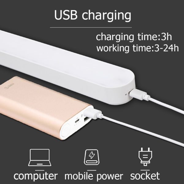 Desk Lamp USB Lamp USB LED Light Computer Table Lamp Magnetic Office Study Reading Light Rechargeable For Bedroom 5