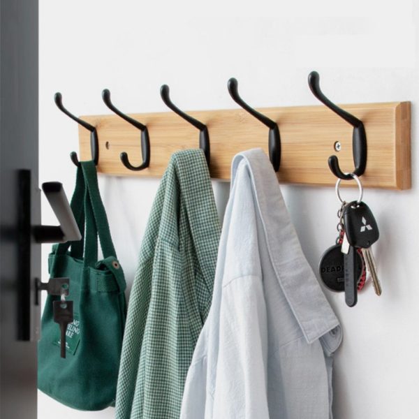 Nordic Fashion Home Decor Coat Hook Organizer Double Hooks Hallway Bedroom Door Hat Clothes Rack Hanger Kitchen Toilet Wall Hook 1