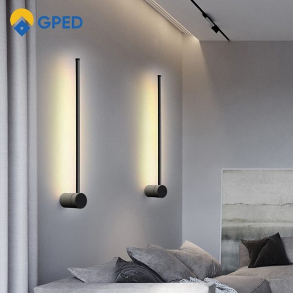 LED Wall Lamp 350°Rotation Modern Long Wall Light For Home Bedroom Stairs Living Room Sofa Background Lighting Decoration Lamp 6