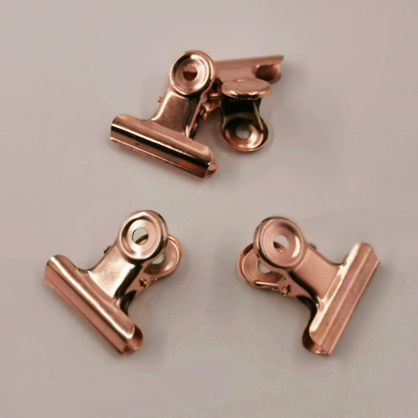 20PCS/Set 21mm*23mm Round Metal Grip Clips Ticket Paper Stationery Bulldog Spring Clip For Tags Bags Office Document Binder Clip 6