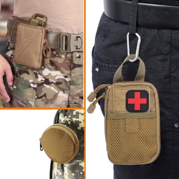 Tactical Bag Outdoor Molle Military Waist Fanny Pack Mobile Phone Pouch Hunting Gear Accessories Belt Waist Bag Army EDC Pack 6