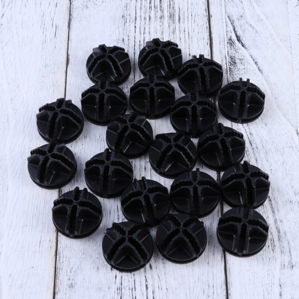 20/40Pcs Wire Cube Plastic Connectors For Cube Storage Shelving And Cabinet Modular Organizer Closet Clasp Buckle Clip Black 2