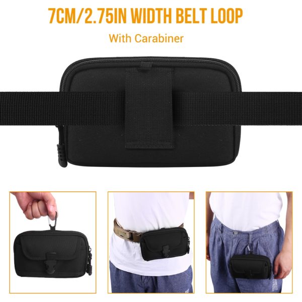 Tactical Molle Pouch Belt Waist Bag Military Small Pocket Outdoor Mobile Phone Pouch for 7'' Phone Hunting Travel Camping Bags 4