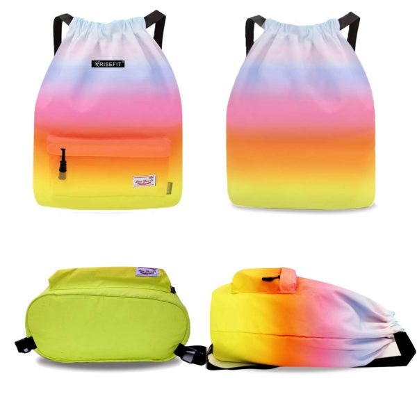 Bag Summer Waterproof Gym Bag Sports Bag Travel Drawstring Bag Outdoor Bag Backpack for Training Swimming Fitness Bags Softback 2