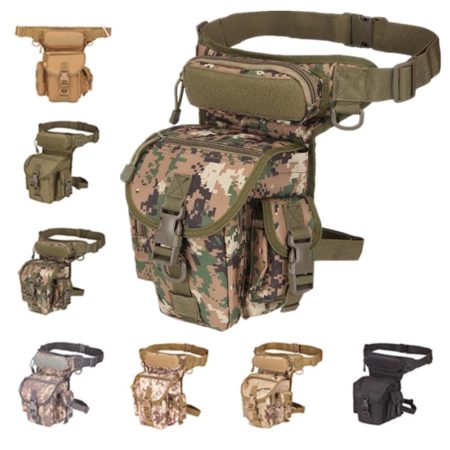 Military Tactical Drop Leg Bag Tool Fanny Thigh Pack Hunting Bag Waist Pack Motorcycle Riding Men Military Molle Waist Packs