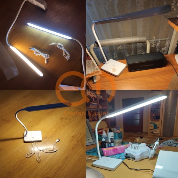Desk Lamp Touch Table Lamps For Living Room Gooseneck Desktop Foldable Dimmable Eye Protection Study Lamp Led Light ZZD0008 6