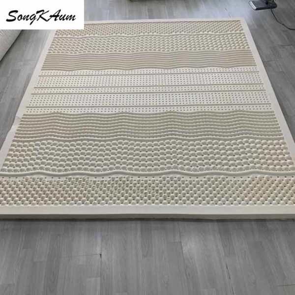 SongKAum high quality 100% Natural latex Mattresses Foldable Slow rebound Mattress Tatami with cotton cover customizable Size