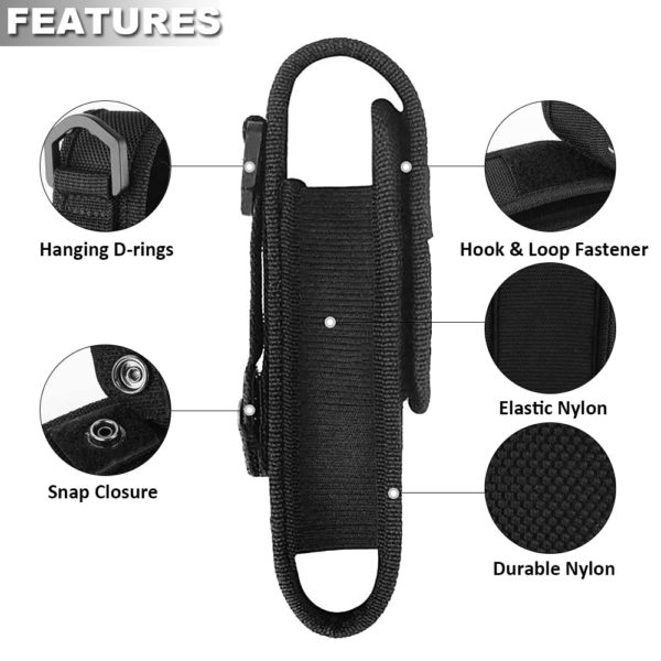 5-8“ XTAR T220 Flashlight Molle Pouch LED Torch Holster Waist Pack Military Flashlight Bag Belt Carry Case Hunting Accessories 2