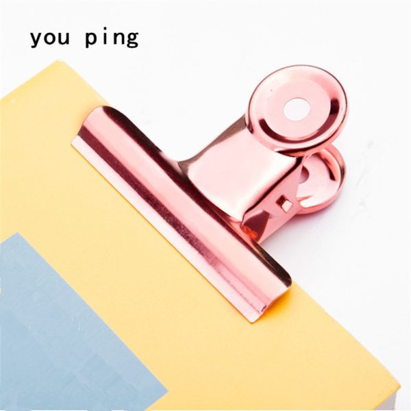 New 50mm 38mm 31mm 22mm Multicolor Round Metal Clamp Paper Clips Student School Office Supplies 5