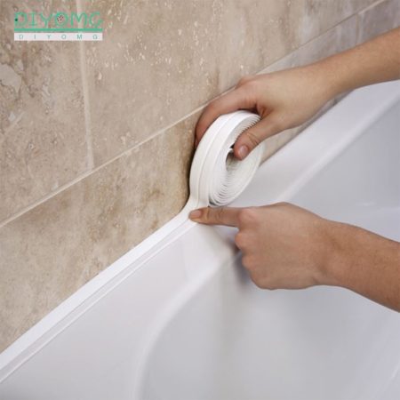 Kitchen Sink Bathroom Shower Waterproof Self Adhesive Sealing Strip Tape PVC Mold Proof Wall Stickers Window Door Gap Seam Tapes 1