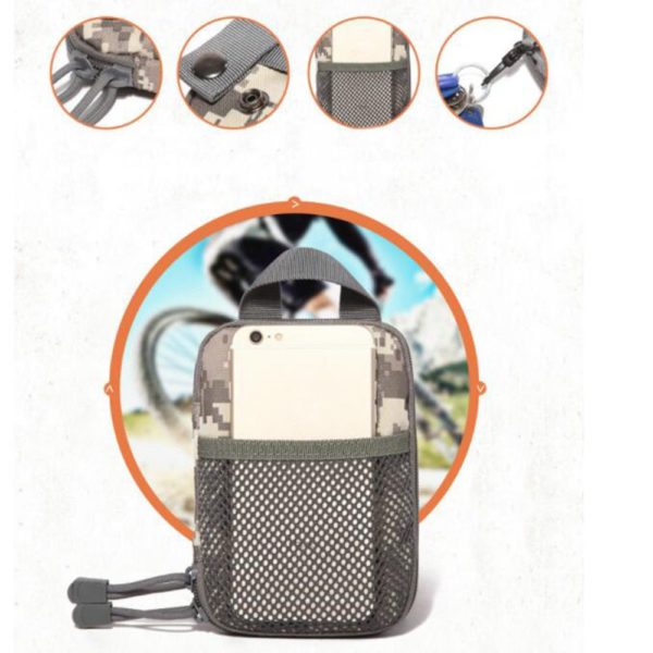 600D Nylon Tactical Bag Outdoor Molle Military Waist Fanny Pack Phone Pouch Belt Waist Bag EDC Gear Hunting Bag Gadget Purses 2