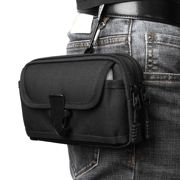 Tactical Molle Pouch Belt Waist Bag Military Small Pocket Outdoor Mobile Phone Pouch for 7'' Phone Hunting Travel Camping Bags 6