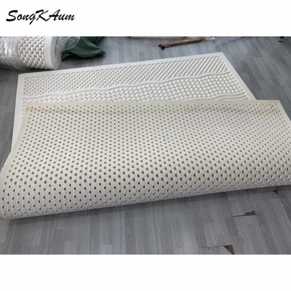 SongKAum high quality 100% Natural latex Mattresses Foldable Slow rebound Mattress Tatami with cotton cover customizable Size 2