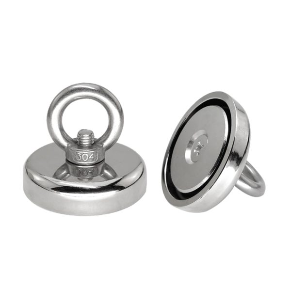 Super Strong Neodymium Fishing Magnets Heavy Duty Rare Earth Magnet with Countersunk Hole Eyebolt for Salvage Magnetic Fishing 4