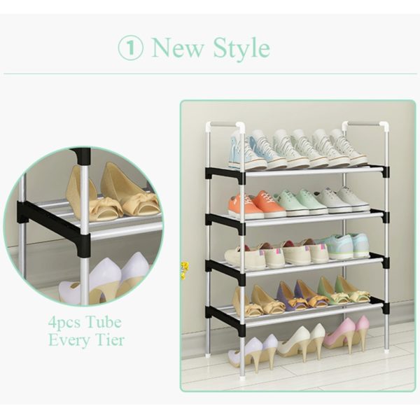 Multi-layer Shoe Rack Easy Installation Portable Saving Space Home Dorm Stand Holder Shoe Shelf Organizer Shoes Cabinet 3