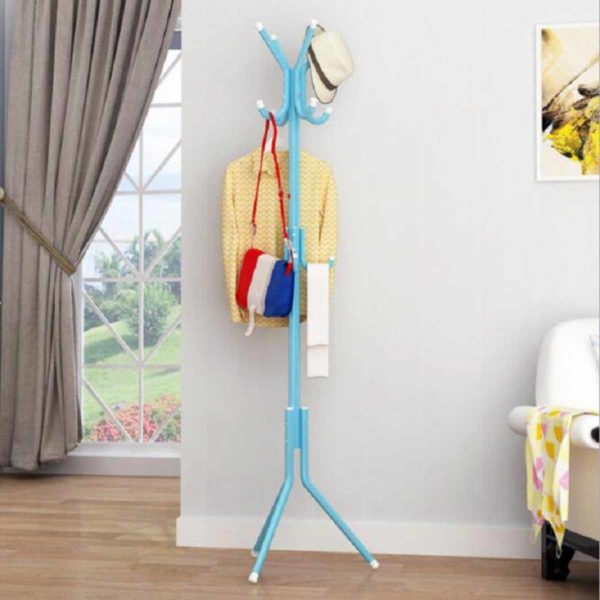 175 x 45cm Metal Coat Rack Assembled Living Room Floor Hat Clothing Display Stand Home Furniture Multi Hooks Hanging Clothes 2