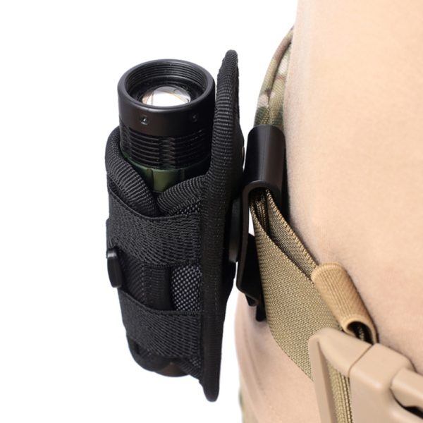 Tactical 360 Degrees Rotatable Flashlight Pouch Holster Torch Case for Belt Torch Cover Hunting Lighting Accessory Survival Kits 3