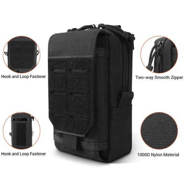 1000D Tactical Molle Pouch Military Waist Bag Outdoor Men EDC Tool Bag Vest Pack Purse Mobile Phone Case Hunting Compact Bag 3