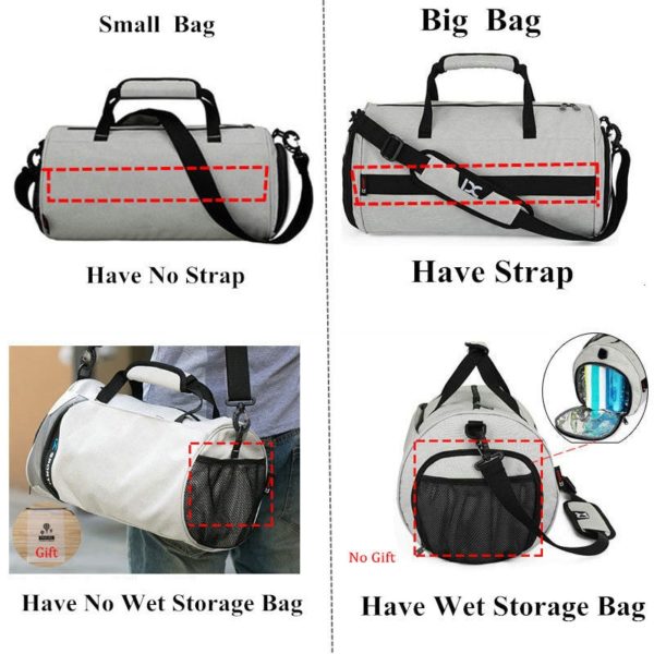 Men Gym Bags For Fitness Training Outdoor Travel Sport Bag Multifunction Dry Wet Separation Bags Sac De Sport 2