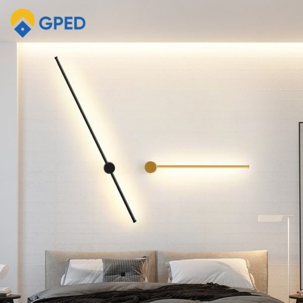 LED Wall Lamp 350°Rotation Modern Long Wall Light For Home Bedroom Stairs Living Room Sofa Background Lighting Decoration Lamp 3