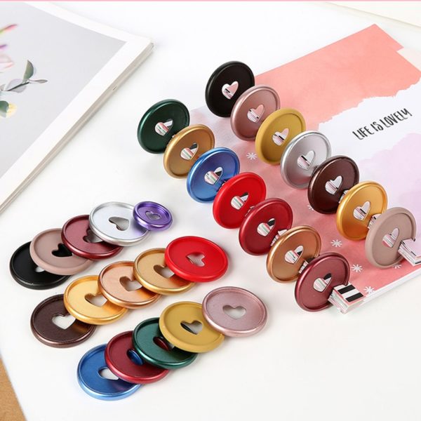 Colourful High Quality 35mm Plastic Matte Binding Discs Notebook Binder Ring Discs Button Planner Binder DIY Scrapbook Accessory