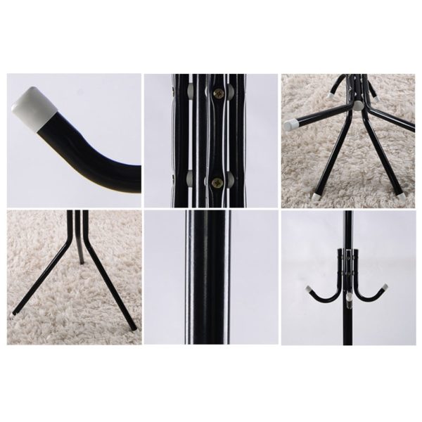 175 x 45cm Metal Coat Rack Assembled Living Room Floor Hat Clothing Display Stand Home Furniture Multi Hooks Hanging Clothes 4