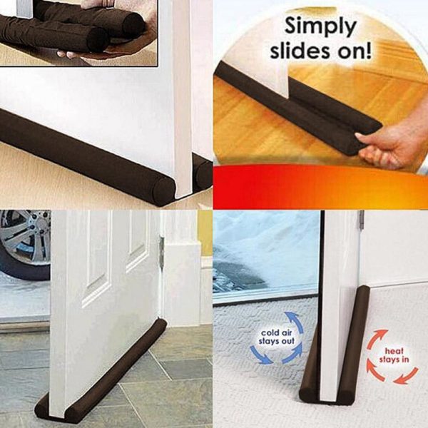 Drop shipping 1Pcs New Hot 2020 Double Door Stopper Guard Decoration Energy Saving Doorstop Draft Protector 1