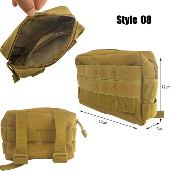 Tactical Bag Outdoor Molle Military Waist Fanny Pack Mobile Phone Pouch Hunting Gear Accessories Belt Waist Bag Army EDC Pack 5