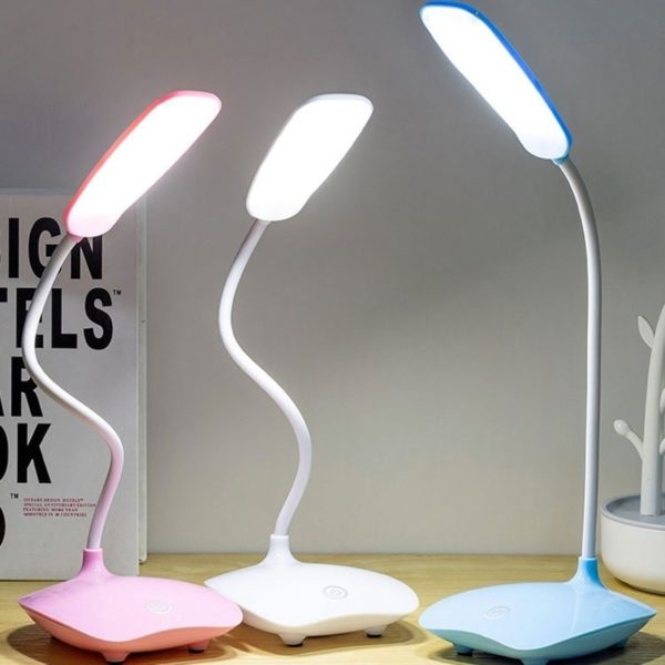 LED Table Lamp USB Rechargeable Dimmable Desk Reading Light Foldable Rotatable Touch Switch Study Work Bedroom Table Lamps 2