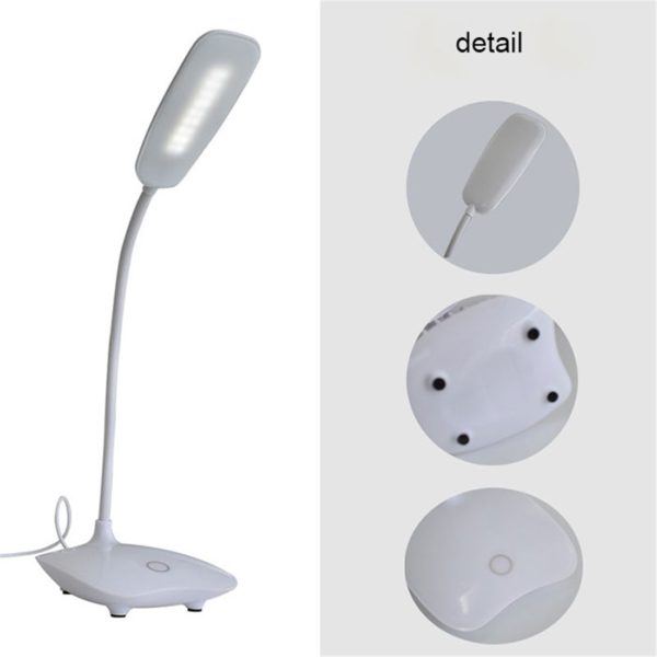 LED Desk Lamp Foldable Dimmable Touch Table Lamp DC5V USB Powered table Light 6000K night light touch dimming portable lamp 3