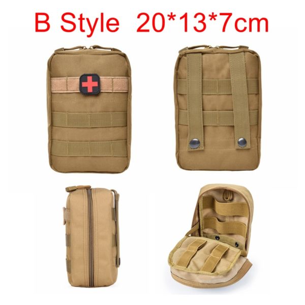 Molle Tactical First Aid Kits Medical Bag Emergency Outdoor Army Hunting Car Emergency Camping Survival Tool Military EDC Pouch 5