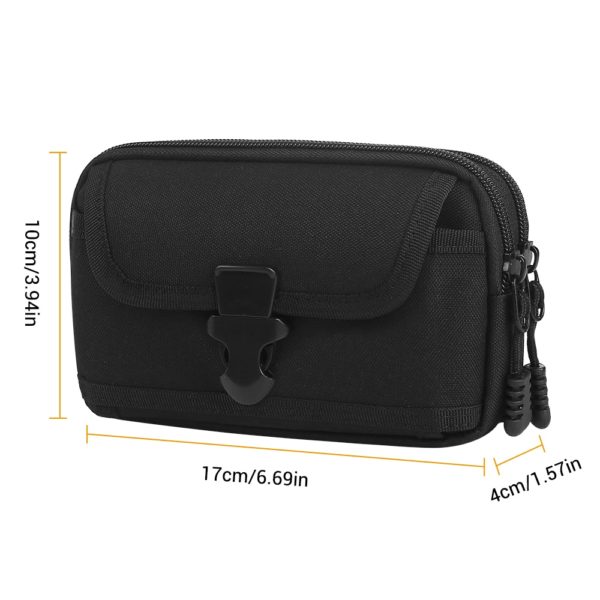 Tactical Molle Pouch Belt Waist Bag Military Small Pocket Outdoor Mobile Phone Pouch for 7'' Phone Hunting Travel Camping Bags 5