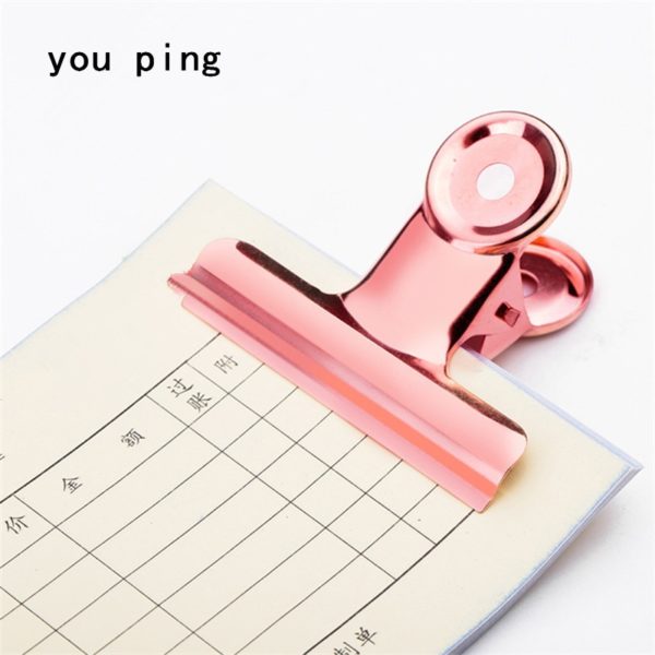 New 50mm 38mm 31mm 22mm Multicolor Round Metal Clamp Paper Clips Student School Office Supplies 6