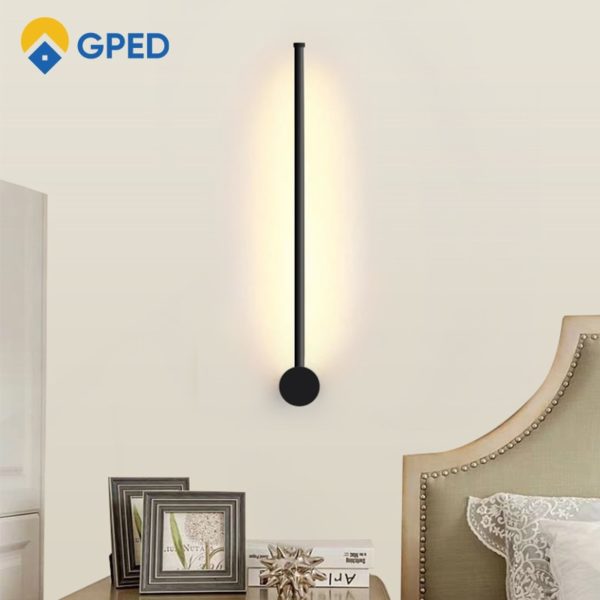 LED Wall Lamp 350°Rotation Modern Long Wall Light For Home Bedroom Stairs Living Room Sofa Background Lighting Decoration Lamp 5