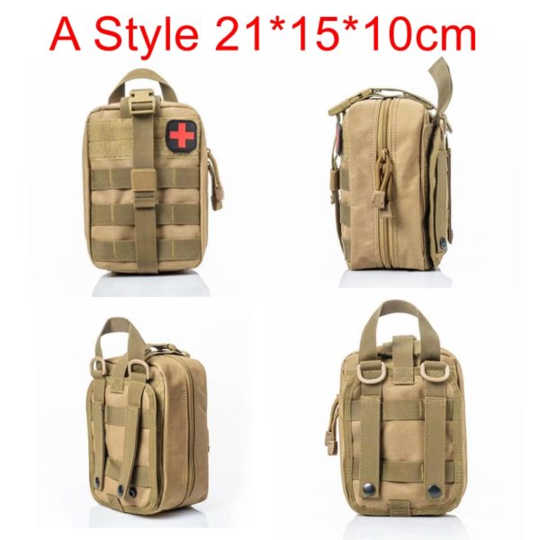 Molle Tactical First Aid Kits Medical Bag Emergency Outdoor Army Hunting Car Emergency Camping Survival Tool Military EDC Pouch 4