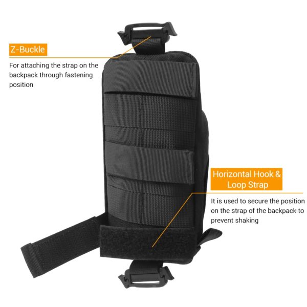 Tactical Molle Pouch Military EDC Tool Bag Phone Pouch Hunting Accessory Bag Shoulder Strap Pack Compact Bag for Outdoor Sport 3