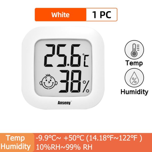 LCD Electronic Digital Temperature Humidity Meter Thermometer Hygrometer Indoor Outdoor Weather Station Clock HTC-1 HTC-2