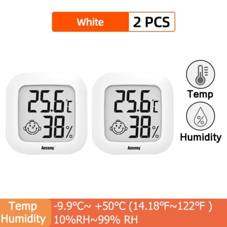 LCD Electronic Digital Temperature Humidity Meter Thermometer Hygrometer Indoor Outdoor Weather Station Clock HTC-1 HTC-2