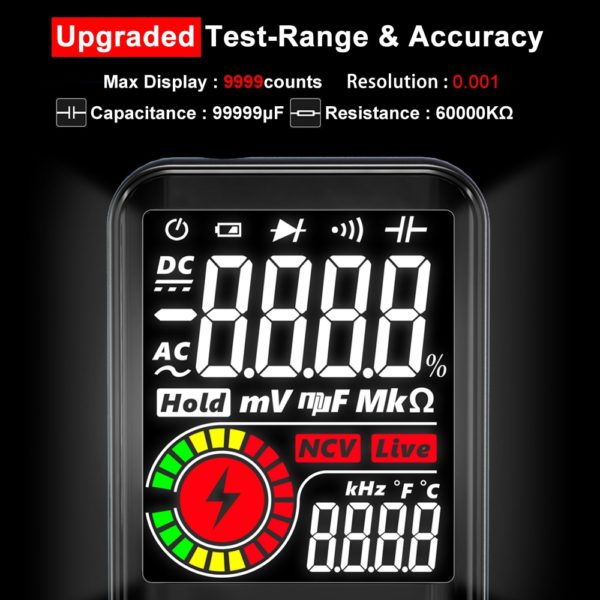 BSIDE Digital Multimeter 9999 T-RMS 3.5 4